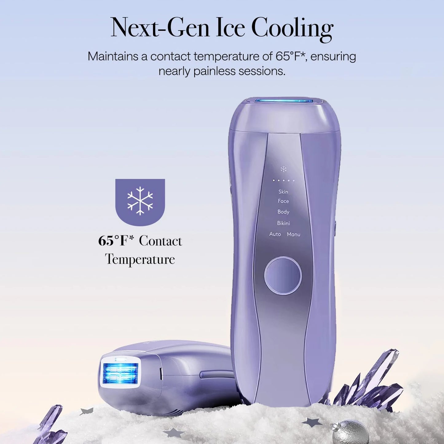 Home Use Ipl Machine Ice Cooling Beauty Equipment Handset Portable Epilator Painless Permanent Laser Hair Removal